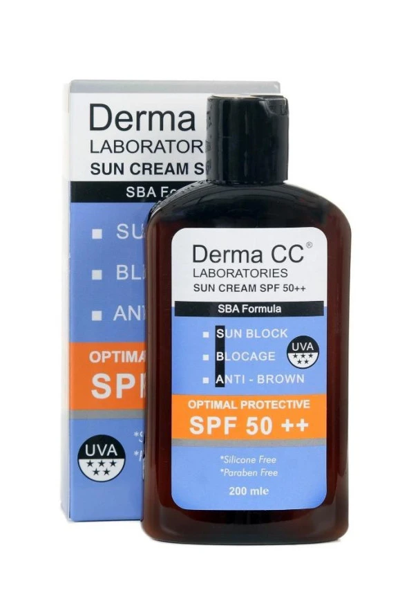 Derma Cc Güneş Kremi Spf50 ( Plus Plus ) 200ml - Sun Block - Antı Brown - Blocage