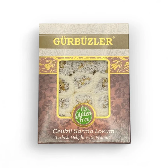 GÜRBÜZLER Glutensiz Cevizli Sarma Lokum 500g