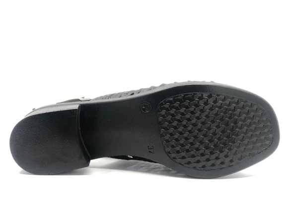 Feles Ortapedik Lazer Detaylı Kadın Sandalet Ayakkabı - 7