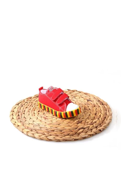 Papuçcity 02849 Unisex Çocuk Renkli Keten Konvers Ayakkabı - 7