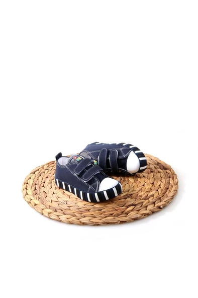 Papuçcity 02849 Unisex Çocuk Renkli Keten Konvers Ayakkabı - 2