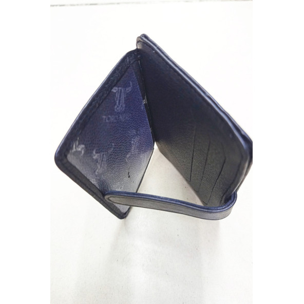 Hakiki deri erkek kartlık ve cüzdan - Resim 3