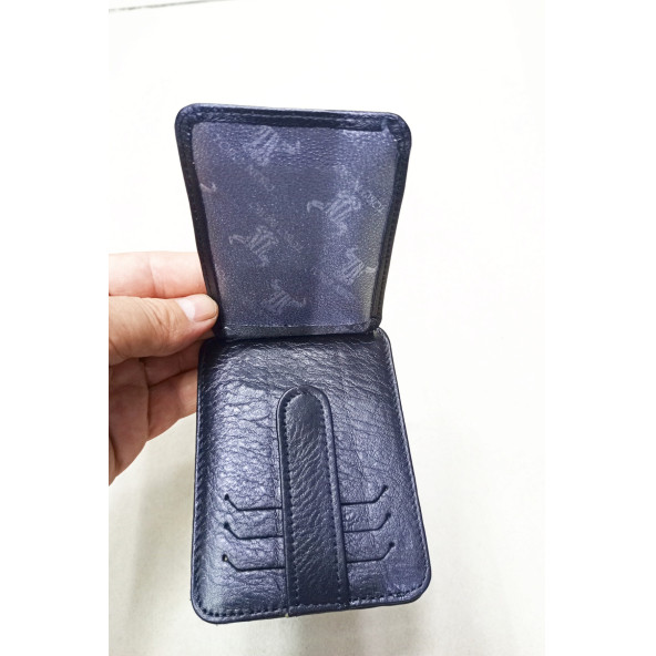 Hakiki deri erkek kartlık ve cüzdan - Resim 4