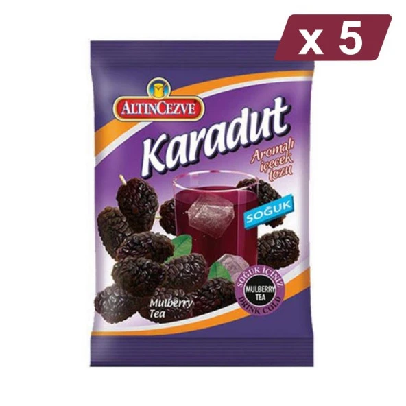 Altıncezve Karadut Toz İçecek Soğuk - 450 gr - 5Lİ PAKET