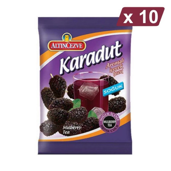 Altıncezve Karadut Toz İçecek Soğuk - 450 gr - 10LU PAKET