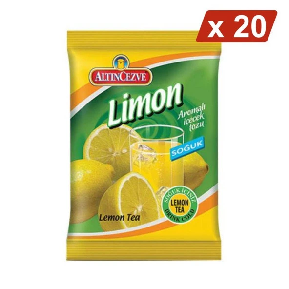 Altıncezve Limon Aromalı İçecek Tozu - Soğuk 450 G - 20Lİ PAKET