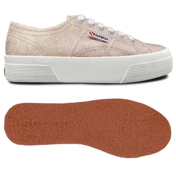 superga S6128SW-A1F 2740 PLATFORM LAME GÜNLÜK SPOR AYAKKABI ürün görseli 1