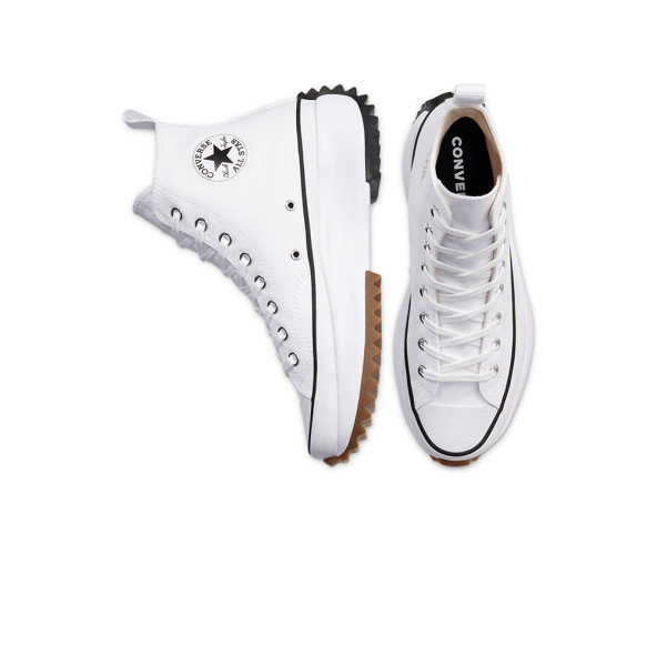 Converse Run Star Hike Canvas Platform Unisex Beyaz Sneaker Spor Ayakkabı 166799C - 4