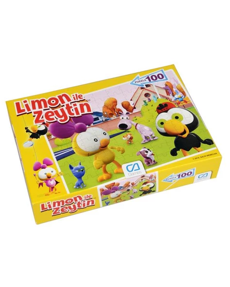 Limon İle Zeytin 100 Parça Çocuk Puzzle 5084 - 3