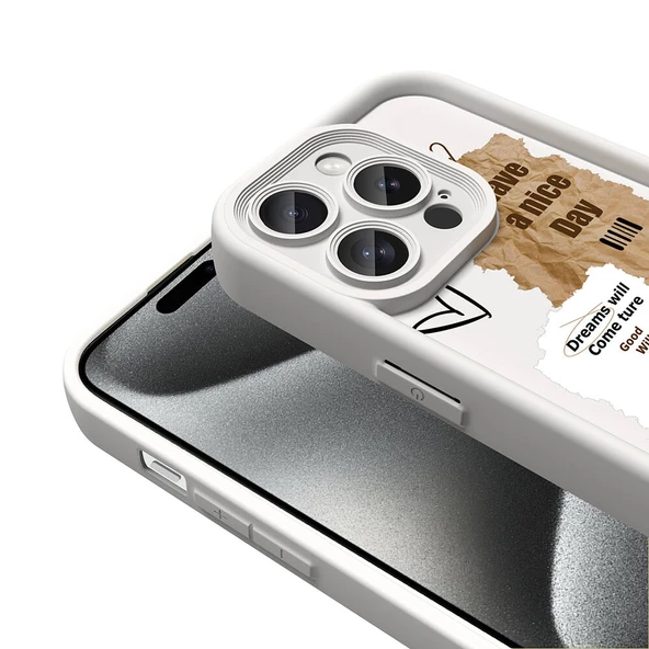 iPhone 14 Pro Max Kılıf Kamera Korumalı Baskılı Arka Yüzey Klas Kılıf - Resim 9