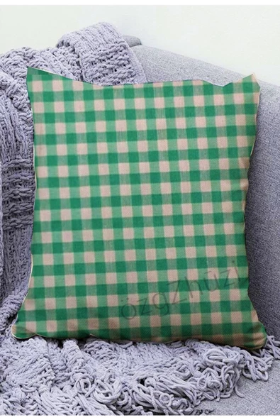 Ekose Kırlent Kılıfı 40x 40 Cm - 5