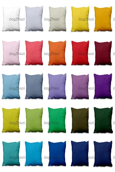 Perlina Home Kırlent Kılıfı Düz Renk  40x 40 Cm - 5