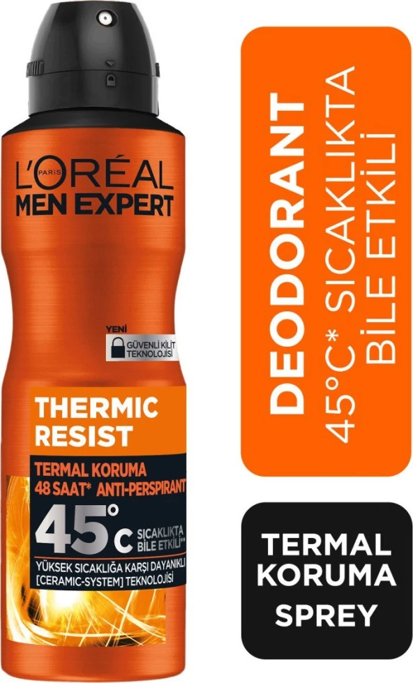 L'Oréal Paris MEN EXPERT THERMIC RESIST ANTI-PERSPIRANT SPREY DEODORANT 150ML