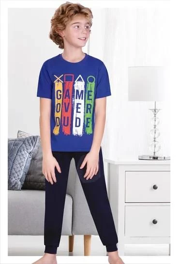 Game Over Kısa Kollu Erkek Çocuk Pijama Takım - 2