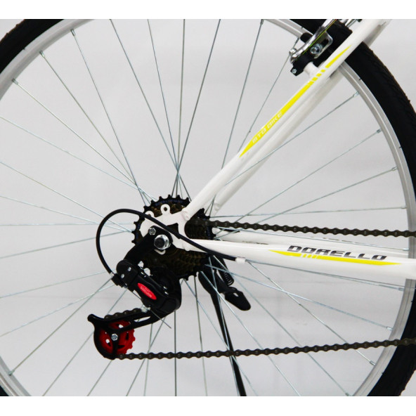 28 jant ince tekerlek spor beyaz dorello bisiklet - 3