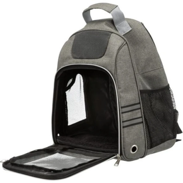 Trixie Kedi Sırt Taşıma Çantası, 34x44x26cm, Gri - 5