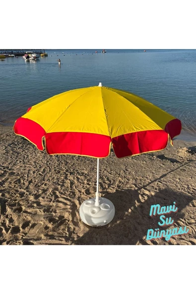 Plaj Şemsiyesi Deniz, Balkon, Bahçe Şemsiyesi Bidon Dahil 2 Metre, 10 Telli - 6