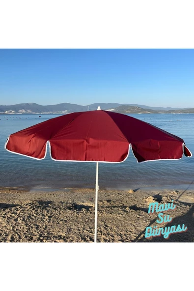 Plaj Şemsiyesi Deniz, Balkon, Bahçe Şemsiyesi Bidon Dahil 2 Metre, 10 Telli - 7