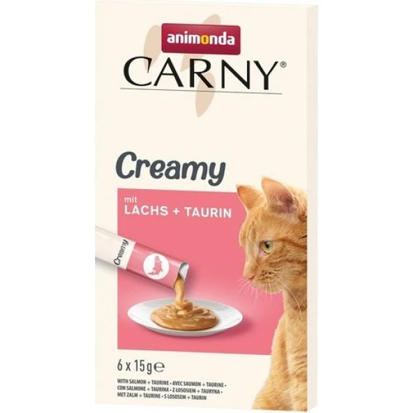 Animonda Snack Carny Somonlu & Taurinli Kedi Krema 6X15 gr   Skt: 09/2025 - 1