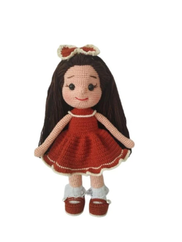 Domates Güzeli Fatoş Bebek Amigurumi Organik Oyuncak - 1