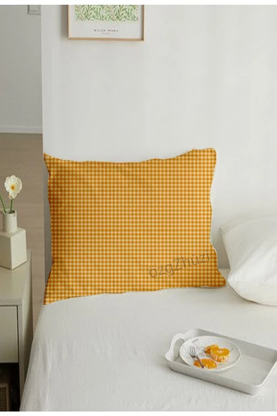 Ekose 50x70 Fermuarlı 2'li Yastık Kılıfı - 4