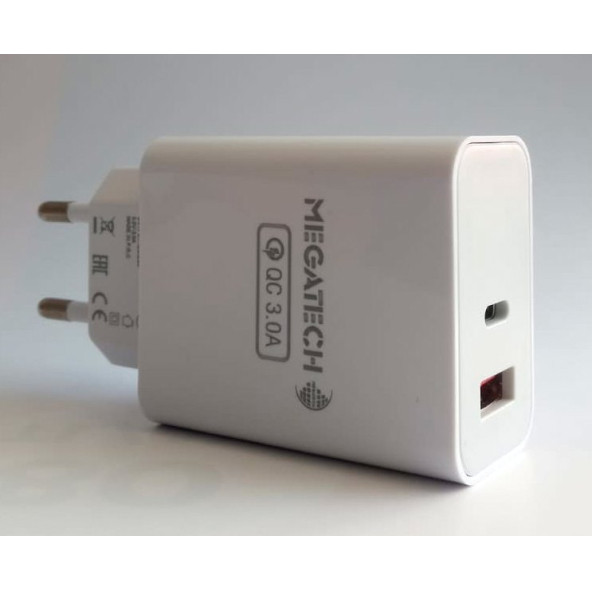 Megatech 25w Pd Yüksek Hızlı Şarj Adaptörü Usb-a Usb-c Qualcomm - 2