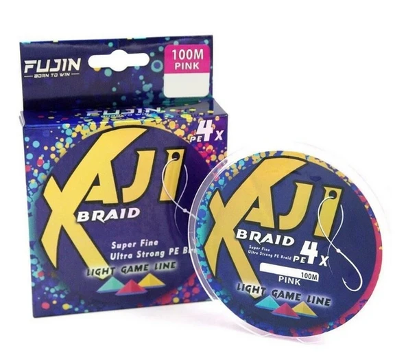 Fujin Aji Light Game Braid 4X 100Mt. Pink Lrf İp Misina ürün görseli 1