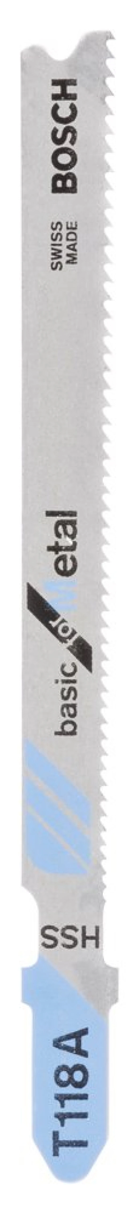 Bosch - Ekonomik Seri Metal İçin T 118 A Dekupaj Testeresi Bıçağı - 100'Lü Paket