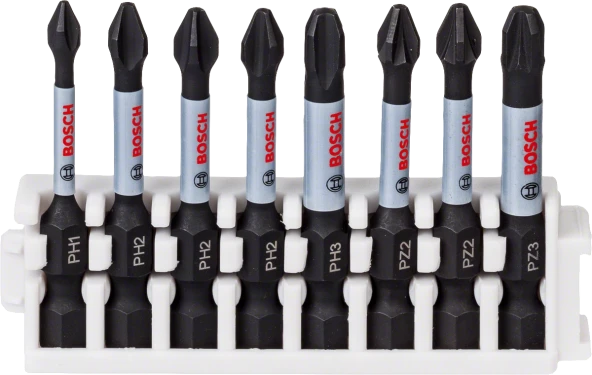 Bosch - Impact Control Serisi Vidalama Ucu 8'li PH1/PH2x3/PH3/PZ2x2/PZ3 *50mm