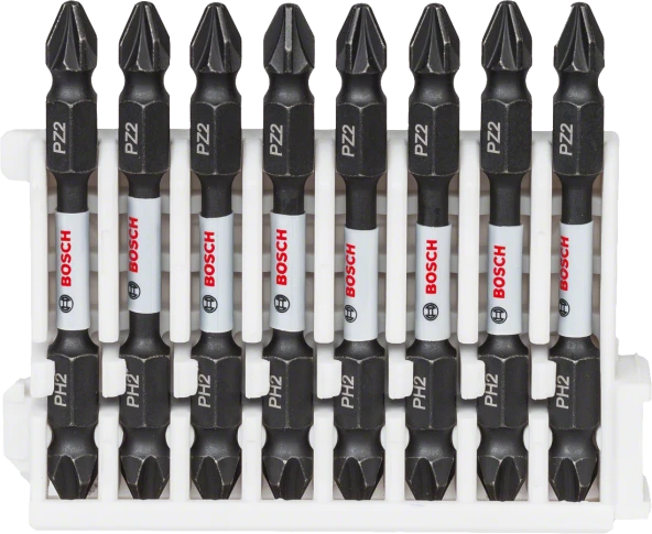 Bosch - Impact Control Serisi Çift Taraflı Vidalama Ucu 8'li PH2/PZ2 *65mm