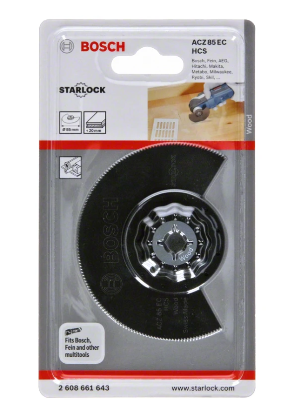 Bosch - Starlock - ACZ 85 EC - HCS Ahşap İçin Segman Testere Bıçağı, Bombeli 1'li - 2