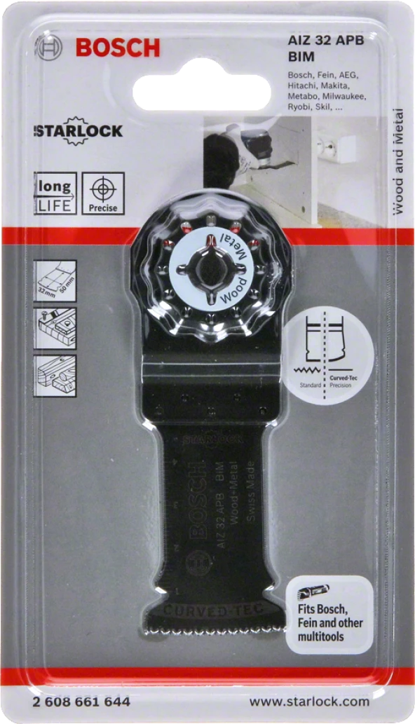 Bosch - Starlock - AIZ 32 APB - BIM Ahşap ve Metal İçin Daldırmalı Testere Bıçağı 1'li - 2