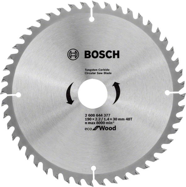 Bosch - Optiline Eco Serisi Ahşap için Daire Testere Bıçağı 190*30 mm 48 Diş ürün görseli 1