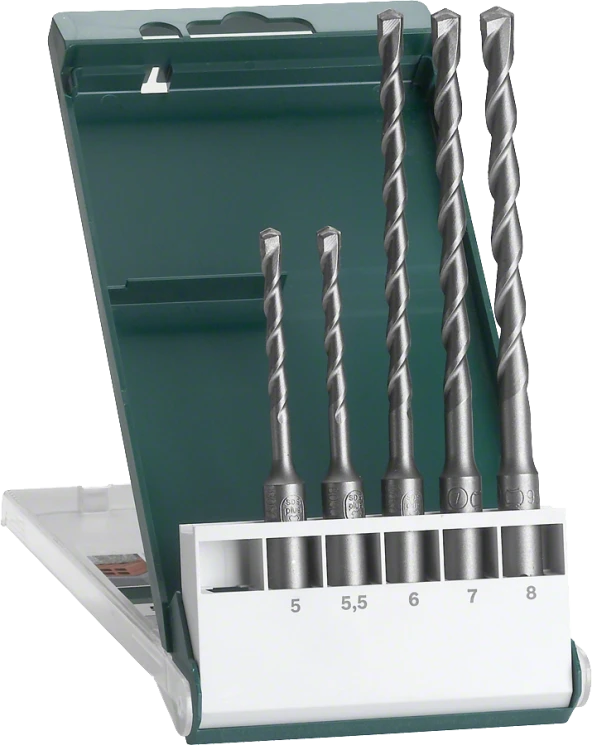 Bosch - SDS Plus Kırıcı Delici Matkap Ucu Seti 5 Parça (5,5,5 x 110, 6,7,8 x 160 mm)