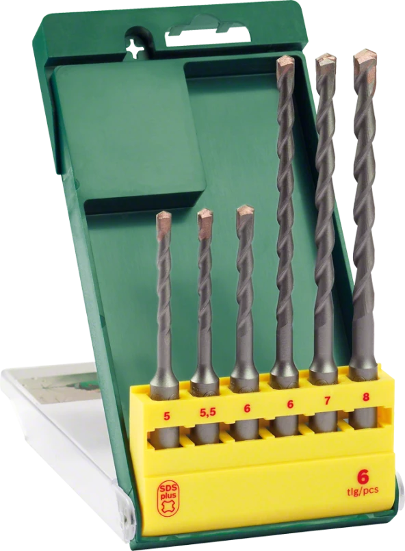 Bosch - SDS-Plus Kırıcı Delici Matkap Ucu Seti 6 Parça (5/5,5/6x110mm 6/7/8x160mm)