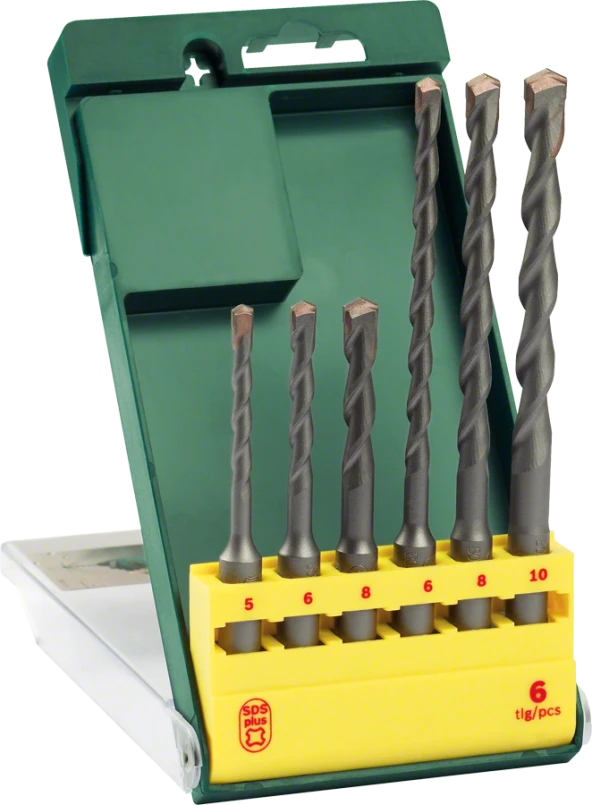 Bosch - SDS-Plus Kırıcı Delici Matkap Ucu Seti 6 Parça (5/6/8x110mm 6/8/10x160mm)