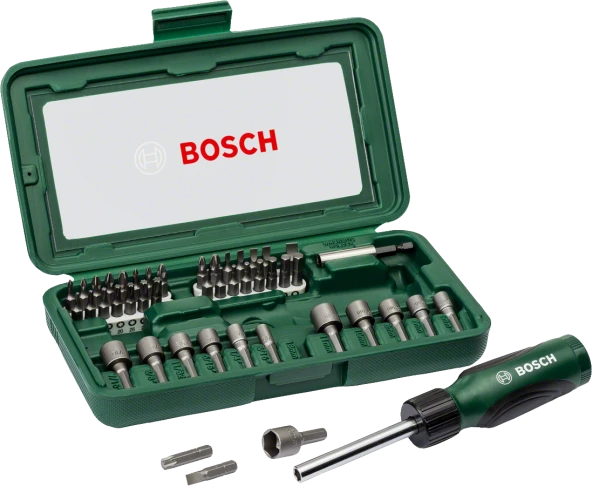 Bosch - 46 Parça Tornavidalı Vidalama ve Lokma Ucu Seti