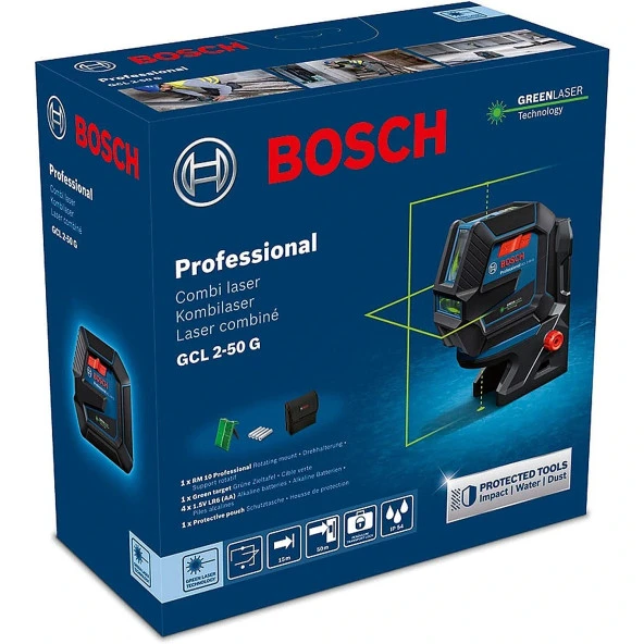 Bosch Gcl 2-50 G Lazer Hizalama + Bt 150 Tripod 0601066M01 - 3