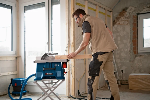 Bosch Professional Gts 18V-216 (Solo) Akülü Tezgah Testere Makinesi - 2