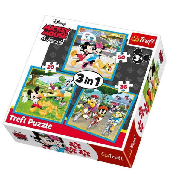 PUZZLE-34846 Disney 4IN1  Puzzle