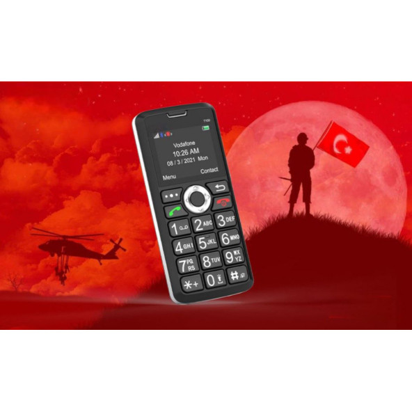 Welio WKey T100 Tuşlu Kamerasız Asker/Yaşlı Cep Telefonu - 4