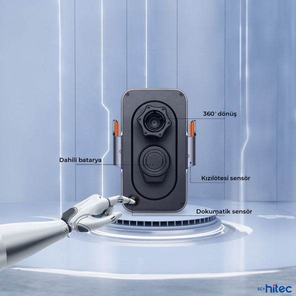 Schitec C10 15W Sensörlü Araç Içi Kablosuz Hızlı Şarj Aleti ve Telefon Tutucu - 6
