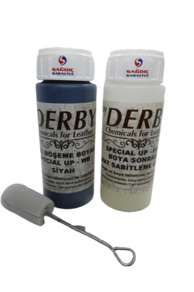 DERBY Döşeme Boyası + MAT Sabitleme Cilası + Telli Sünger - 2
