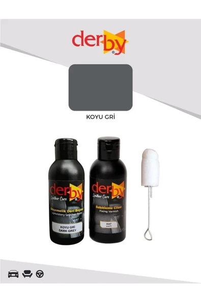 DERBY Döşeme Boyası + MAT Sabitleme Cilası + Telli Sünger - 4