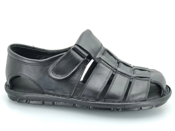 Kocamanlar %100 Hakiki Deri Tam Ortapedik Erkek Sandalet - 7