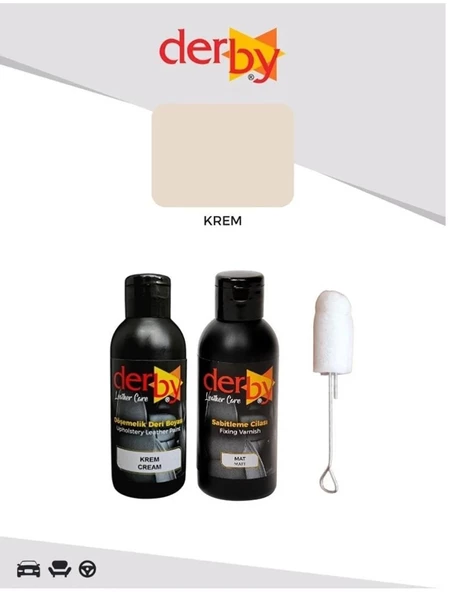 DERBY Döşeme Boyası + MAT Sabitleme Cilası + Telli Sünger - 3