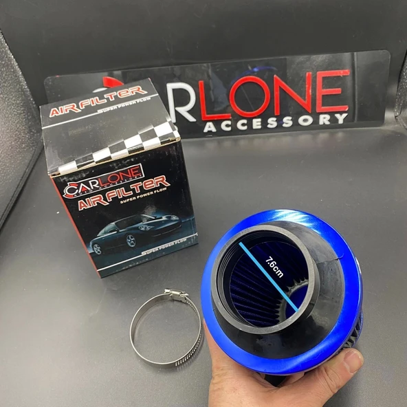 Açık Hava Filtresi Performans Artırıcı 7.6cm  Mavi Renk Dar Tip - Yüksek Performans - Resim 2