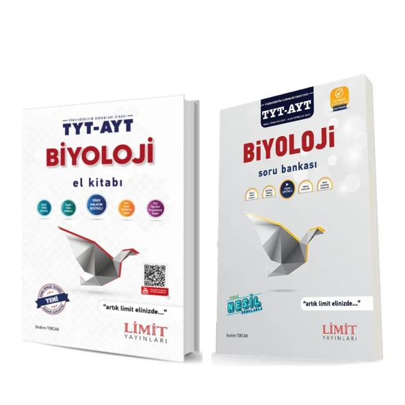 Limit Yayınları TYT AYT Biyoloji Soru Bankası ve Biyoloji El Kitabı 2 Kitap Set