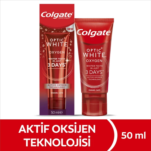 Colgate Optic White Oxygen 50ml Paket 3lü 150ml