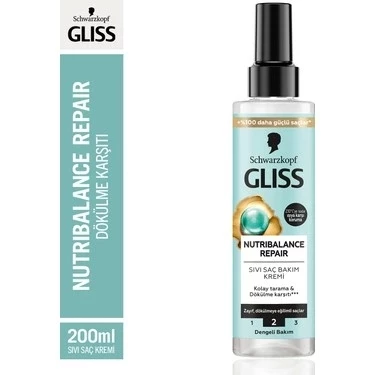 Gliss Sıvı Saç Kremi 200ml Nutri-balance Repair Tr